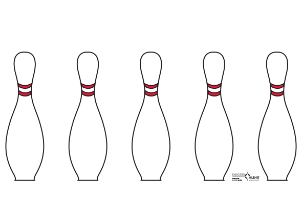 Bowling Pins - Card Stock - Click Image to Close