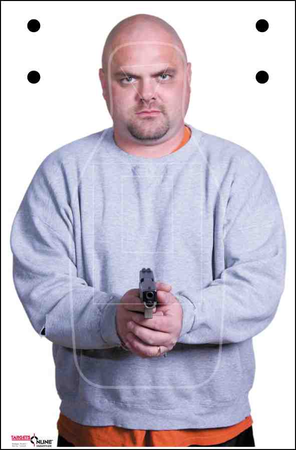 Handgun Threat 6 - Card Stock