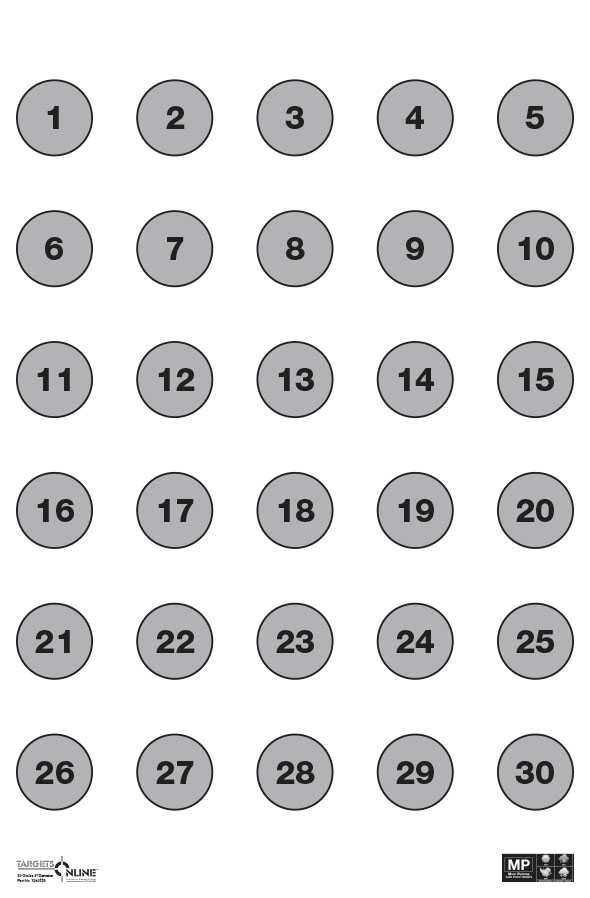 30 Circle 3" Diameter - Card Stock - Click Image to Close